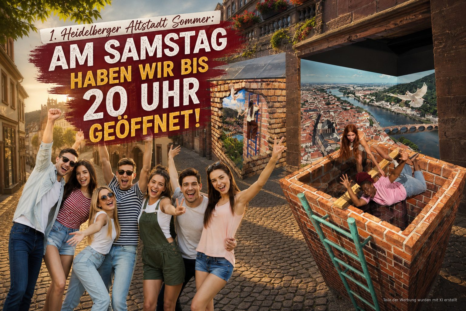 1. Heidelberger Altstadt Sommer: Am Samstag haben wir bis 20 Uhr geöffnet!